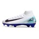 Nike Zoom Mercurial Superfly X Elite FG Blanc Noir Bleu