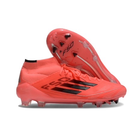 Chaussures adidas F50 Elite Mid FG Vivid Horizon - Turbo Noir Argenté