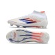 Chaussures adidas F50 Elite Mid FG Advancement - Blanc Rouge Bleu