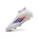 Chaussures adidas F50 Elite Mid FG Advancement - Blanc Rouge Bleu