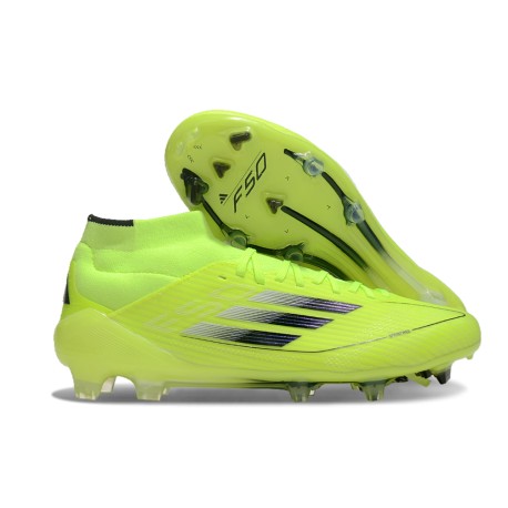 Chaussures adidas F50 Elite Mid FG Jaune Solaire Noir