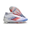 Chaussures adidas F50 Elite Mid FG Advancement - Blanc Rouge Bleu