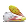 Chaussures adidas F50 Elite Mid FG Advancement - Blanc Rouge Jaune