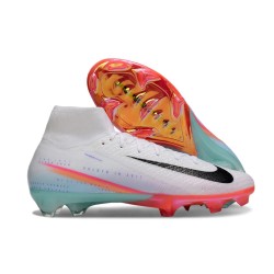 Nike Air Zoom Mercurial Superfly 10 Elite FG Blanc Noir Orange