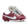 Chaussure Nike Tiempo Legend 9 Elite FG Rouge Equipe Blanc Hibiscus Mystique