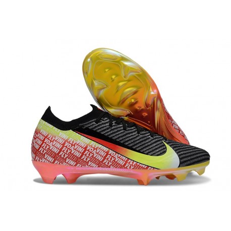 Nike Mercurial Vapor XVI Elite FG X VINI JR Noir Jaune Dynamique Vert Etincelle Cramoisi Brt