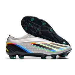 Chaussures de football adidas X Speedportal+ FG Argent Noir Jaune