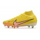 Nike Zoom Mercurial Superfly 9 Elite Sg-pro Yellow Strike Sunse Glow Doll