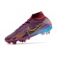 Nike Zoom Mercurial Superfly 9 Elite Sg-pro KM Dark Beetroot Mtlc Vivid Gold