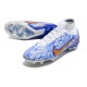 Nike Zoom Mercurial Superfly 9 Elite Sg-pro White Blue Gold