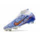 Nike Zoom Mercurial Superfly 9 Elite Sg-pro White Blue Gold