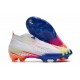 Chaussures de football adidas PREDATOR EDGE+ FG Blanc Jaune Solaire Bleu Power