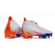 Chaussures de football adidas PREDATOR EDGE+ FG Blanc Jaune Solaire Bleu Power