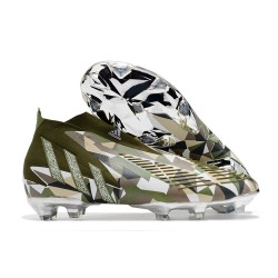 Chaussures de football adidas PREDATOR EDGE+ FG Vert Argent