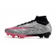 Nike Air Zoom Mercurial Superfly 9 Elite FG Argent Métallique Hyper Rose Noir