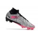 Nike Air Zoom Mercurial Superfly 9 Elite FG Argent Métallique Hyper Rose Noir