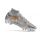 Nike Air Zoom Mercurial Superfly 9 Elite XXV FG Argent Métallique