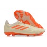 Crampons adidas Copa Pure.1 FG Blanc Cassé Orange Solaire Equipe